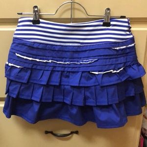 Cute royal blue Lululemon workout skirt, size 4